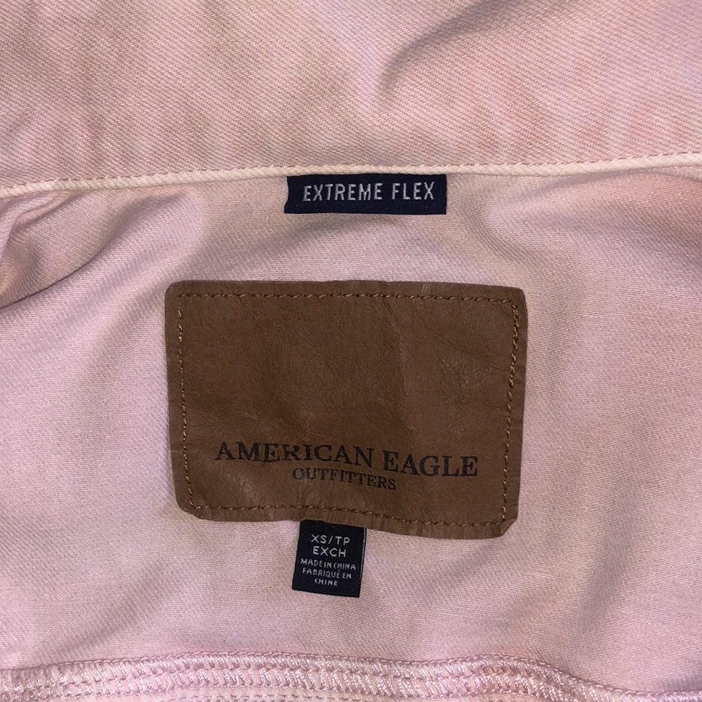 AE Vintage Washed Pink Flex-Denim Jacket - Picture 8 of 9